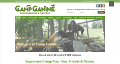 Desktop Screenshot of campcanine1.com